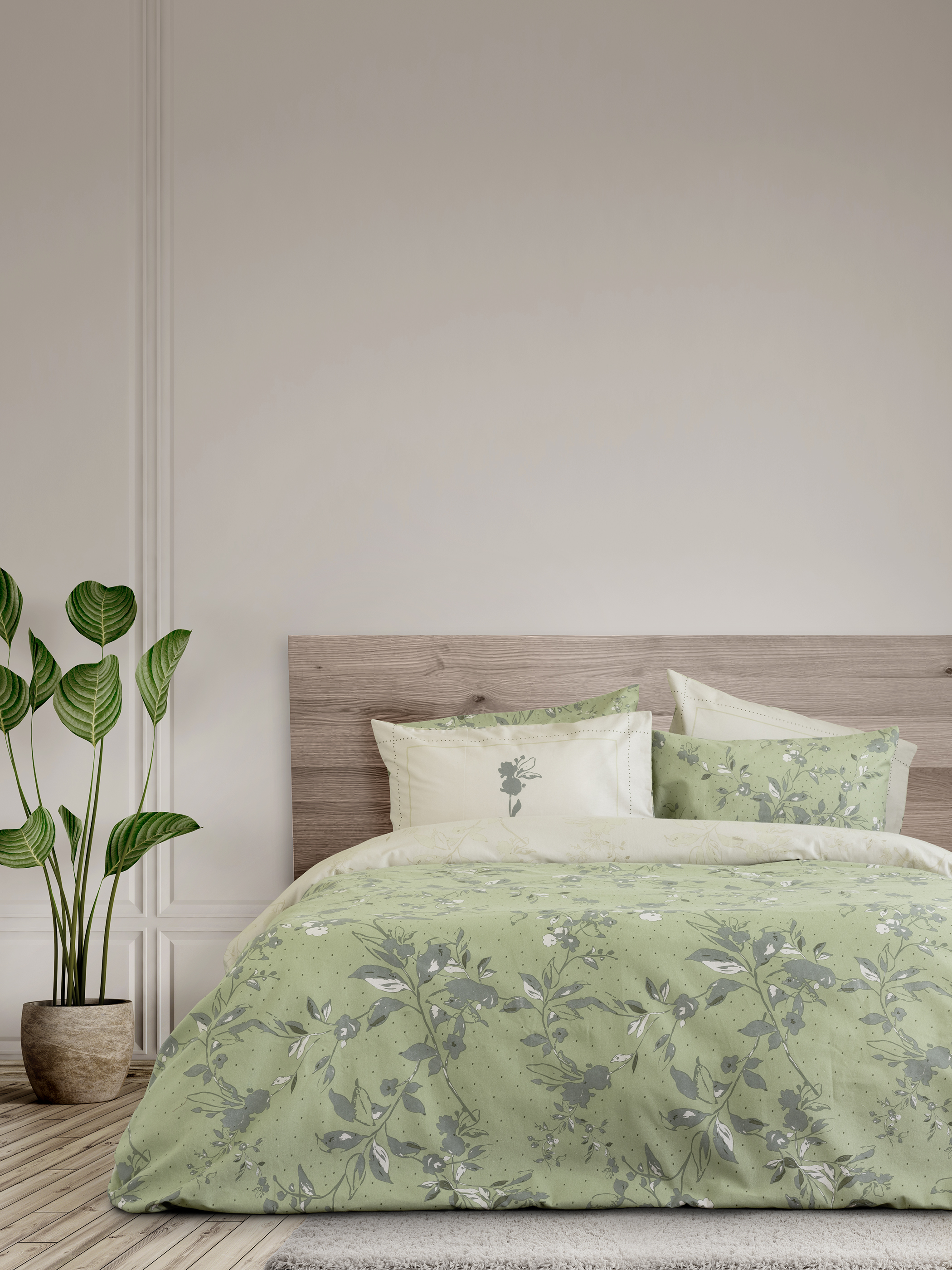 Παπλωματοθήκη Σετ Φανέλα Μονή 160x240 Nima Home Bernice